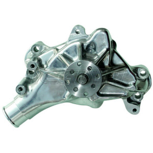 Proform High Flow Mechanical Aluminum Water Pump Chevrolet Small Block Polished Long