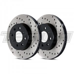 Stoptech Drilled Brake Discs (Front Pair) Audi S4 (B7) 04-08 