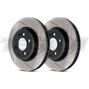 Stoptech Slotted Brake Discs (Front Pair) Mercedes-Benz E-Class (W210) E55 AMG 97-03 